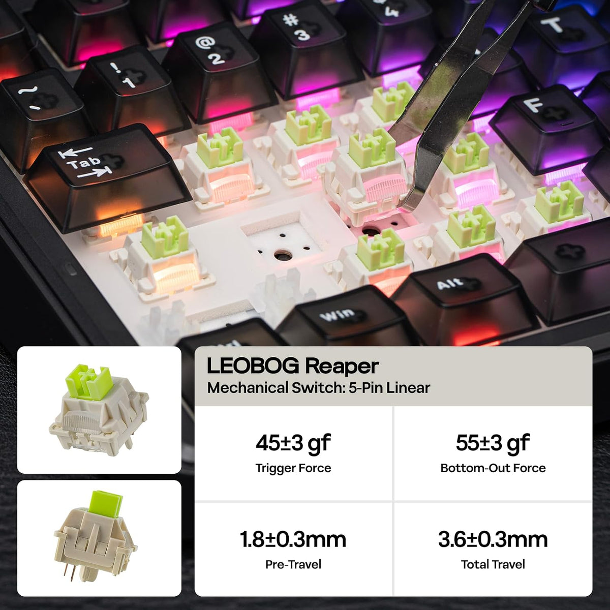 EPOMAKER x AULA F75 MAX Wireless Mechanical Keyboard (Black) – 75% Gasket Mount, Tri-Mode, Hot-Swappable & RGB Metal Knob - كيبورد ميكانيكي مع شاشة