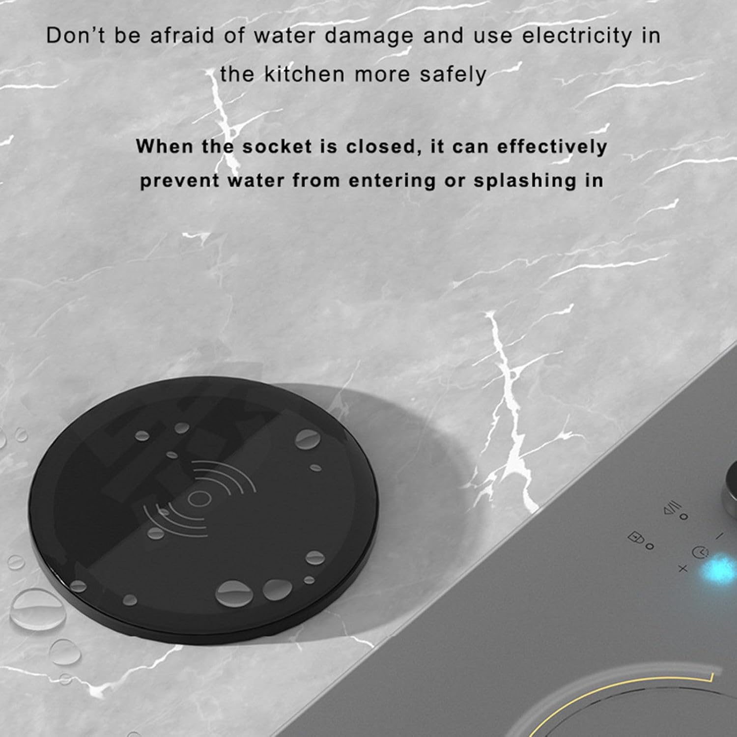 Lifting Socket Wireless Charging, Multi-Function charger Socket + USB + Wireless Charging - شاحن