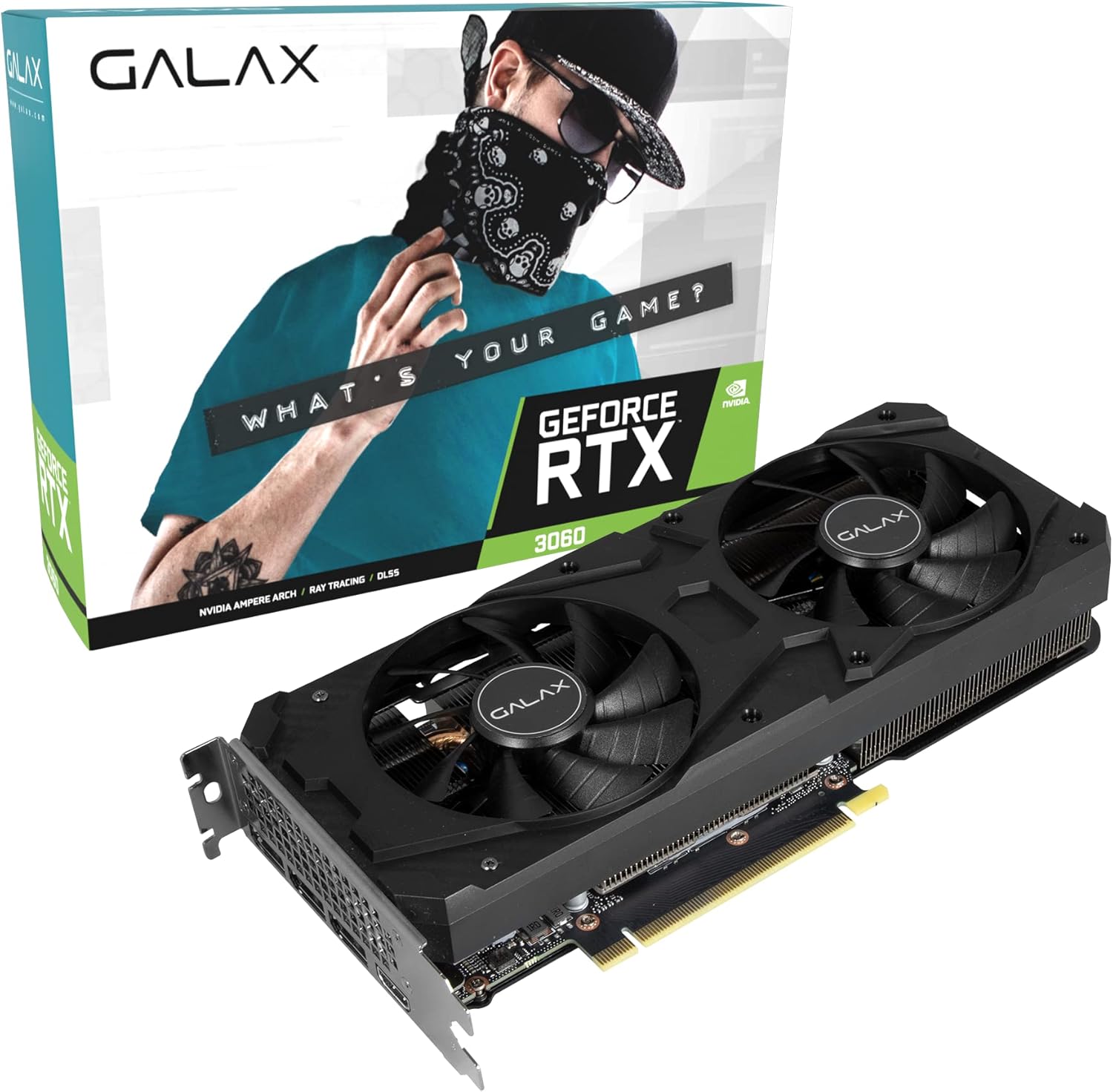GALAX GeForce RTX™ 3060 1-CLICK OC 1-Click OC, GeForce RTX™ 30, Graphics cards - كرت شاشه