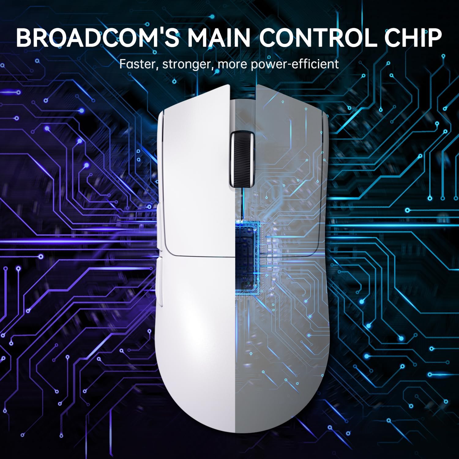 ATTACK SHARK X11 Lightweight Wireless Gaming Mouse with RGB Charging Dock,Tri-Mode-2.4G/USB-C Wired/BT,22K DPI,PAW3311 Optical Sensor,HUYU Switch, 5 programmable Buttons for PC/Mac(White)  - ماوس قيمنق لاسلكي