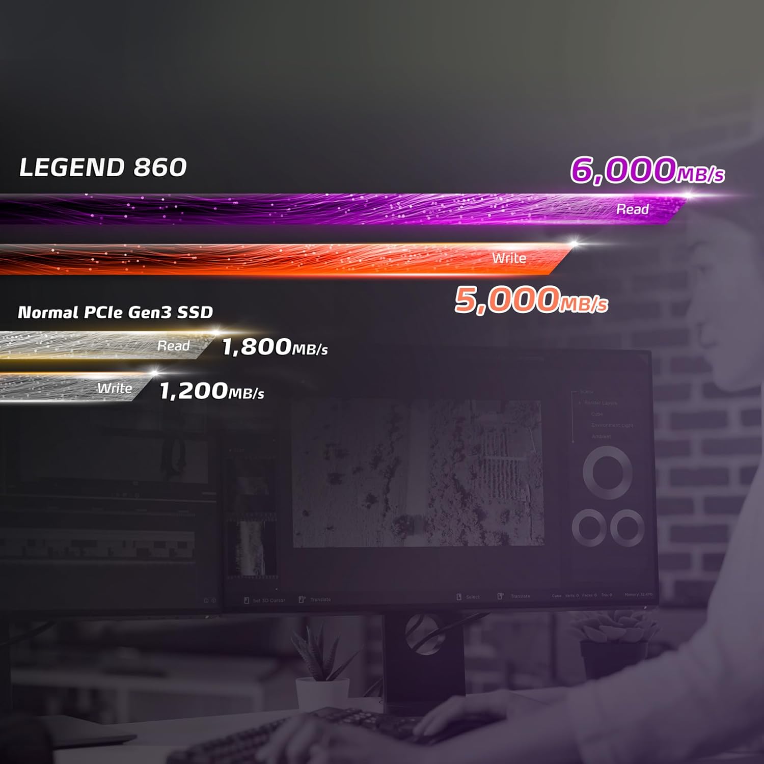 ADATA XPG Legend 860 SSD 1TB (6,000/5,000MB/s) PCIe Gen 4 SSD M.2 - تخزين سريع