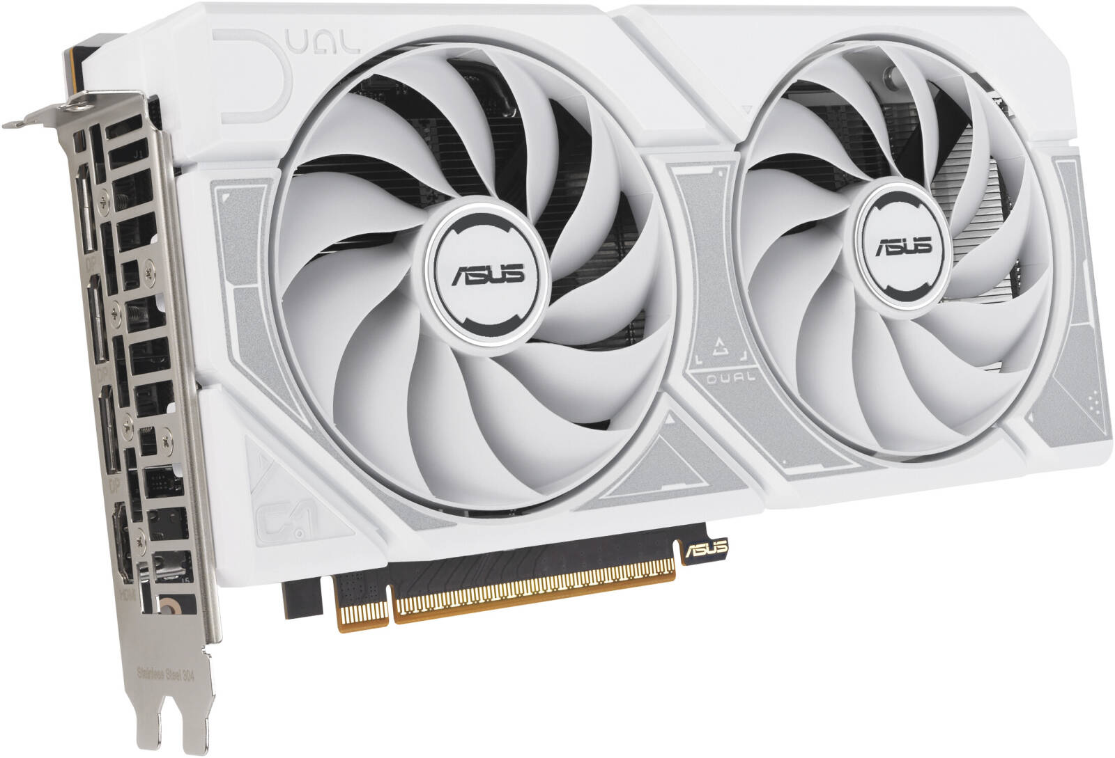 ASUS Dual GeForce RTX 5060 White OC Edition 8GB GDDR7 Graphics Card, 8GB GDDR7 128-Bit Memory, 2535MHz Boost Clock, 28 Gbps Memory Speed, 3840 CUDA Cores, PCI Express 5.0, White - كرت شاشه أبيض