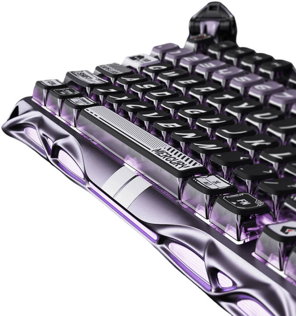 GRAVASTAR MERCURY V75 Pro Special Edition Gaming Keyboard - Iron Purple - كيبورد احترافي