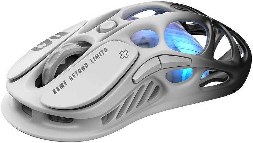 GravaStar Mercury M1 Pro Wireless Gaming Mouse – 26,000 DPI PAW3395DM Sensor • Lightweight Magnesium Alloy • Tri-Mode (Wired/2.4GHz/Bluetooth) • 4K Polling Rate • Up to 200-Hour Battery-ماوس وايرليس