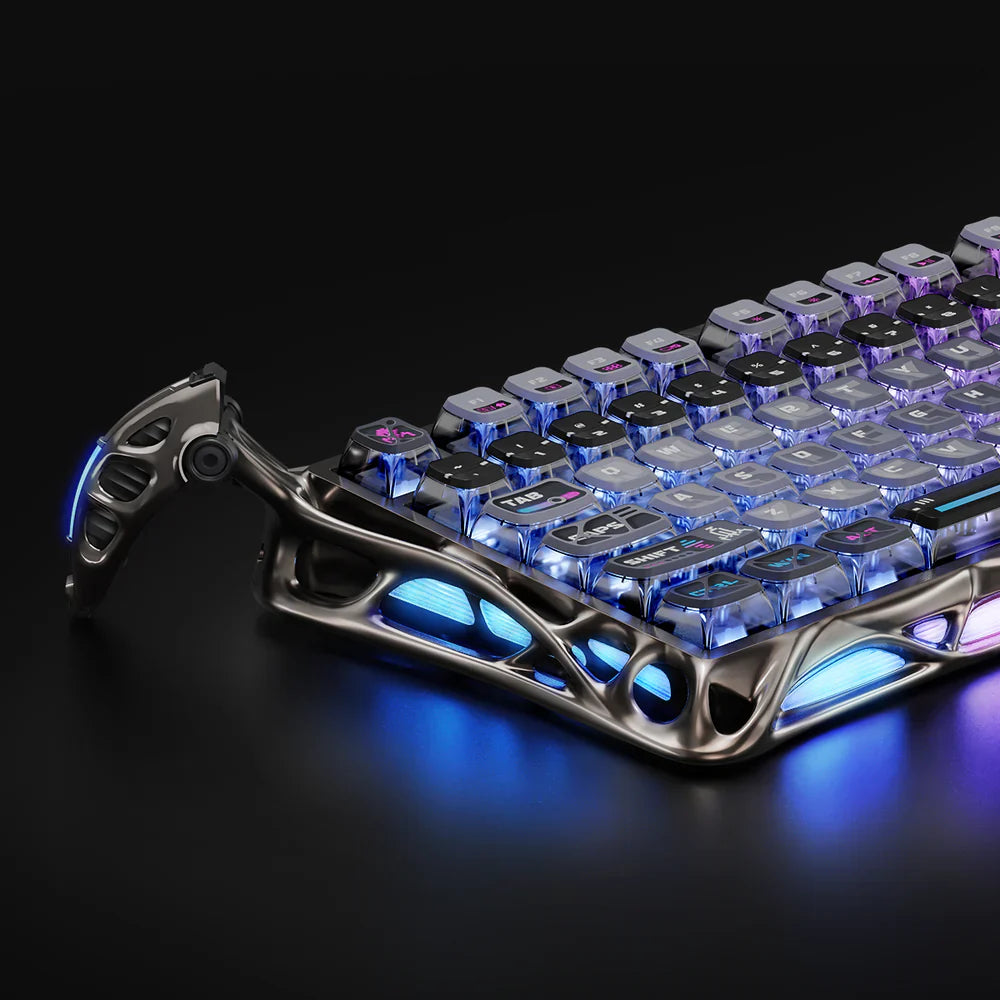 GRAVASTAR MERCURY K1 Pro 75% Wireless Mechanical Gaming Keyboard – Cyberpunk Edition -