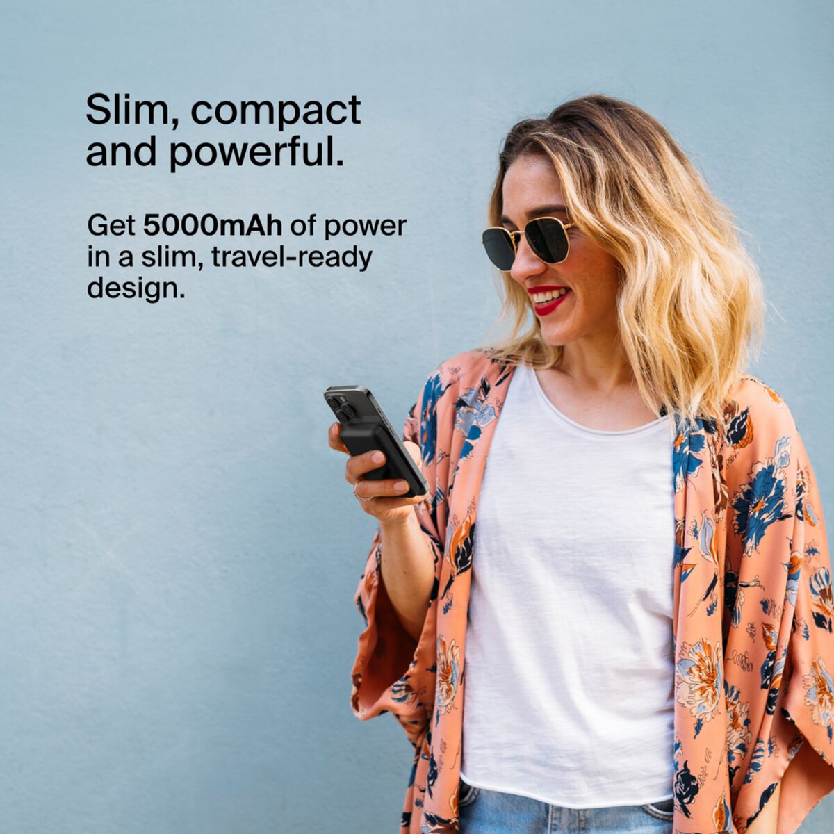 Belkin BoostCharge Magnetic Wireless Power Bank 5K + Stand Black