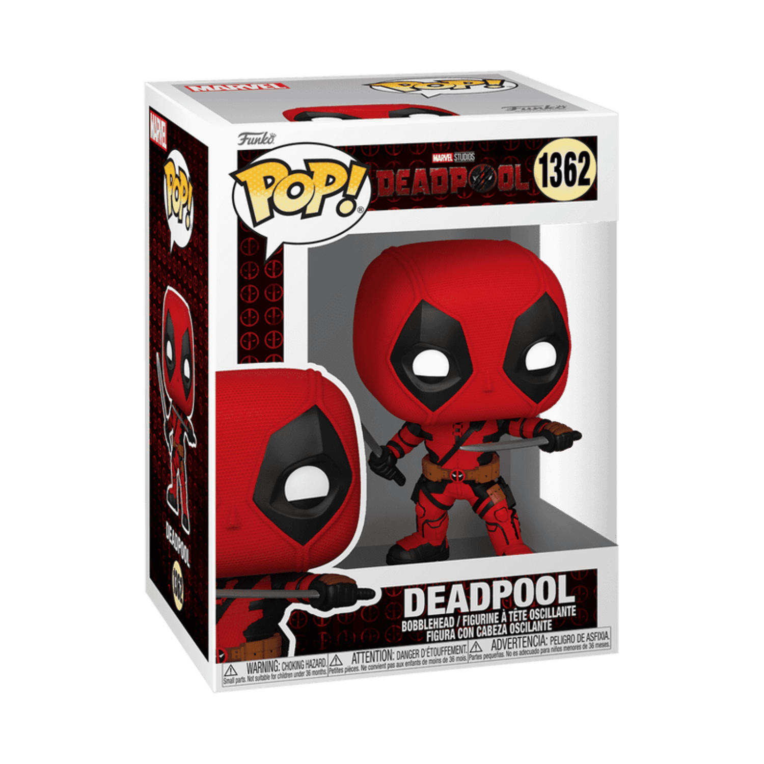 Funko Pop! Marvel: Deadpool 3 - Deadpool #1362 - مجسمات مارفل Funko Pop! Marvel: Deadpool 3 - Deadpool #1362 - مجسمات مارفل