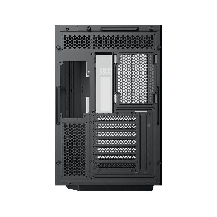 Xigmatek Cubi II black with 7 ARGB Lights,USB-C CASE- كيس العاب للكمبيوتر أسود