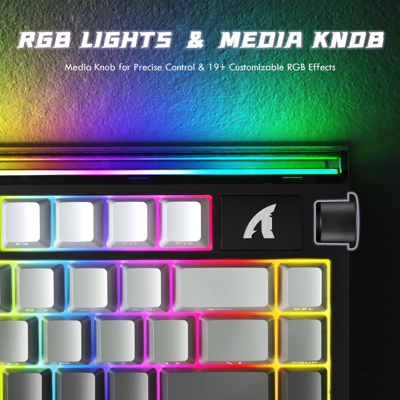 ATTACK SHARK R85 HE Rapid Trigger Keyboard Magnetic Switch with Custom Lightbox Moon Night Black - كيبورد مغناطيسي أسود