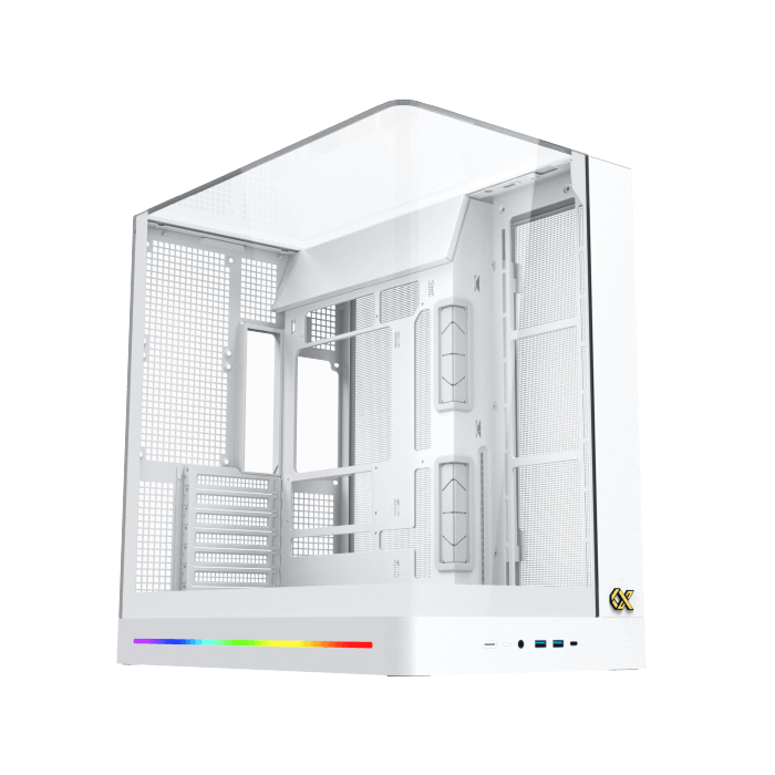 XIGMATEK PANO II ARCTIC WHITE CASE- كيس العاب ابيض