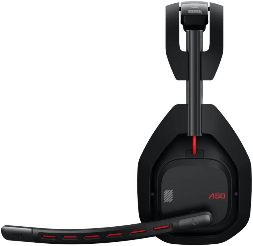 Logitech Astro A50 LIGHTSPEED Wireless Gaming Headset + Base Station (Gen 5), PRO-G GRAPHENE, Switch Between 3 Systems, USB-C to Xbox, PS5, PC/Mac or Nintendo Switch, Bluetooth, Black - سماعه قيمنق لاسلكيه