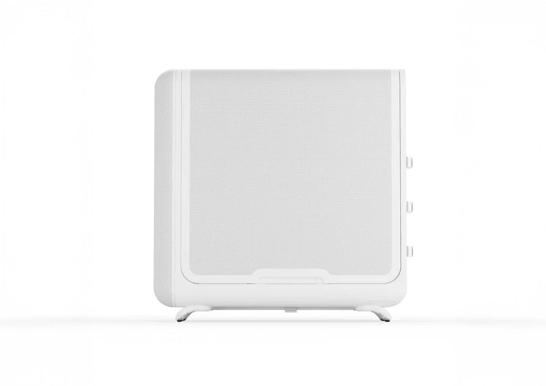 HYTE X50 Air ATX Mid-Tower High-Airflow PC Gaming Case Snow White, Full-Coverage Micro-Mesh Design - كيس أبيض