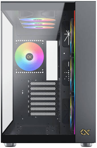 Xigmatek Aqua Ultra Air E-ATX Computer Case With RGB Fans , Black - كيس