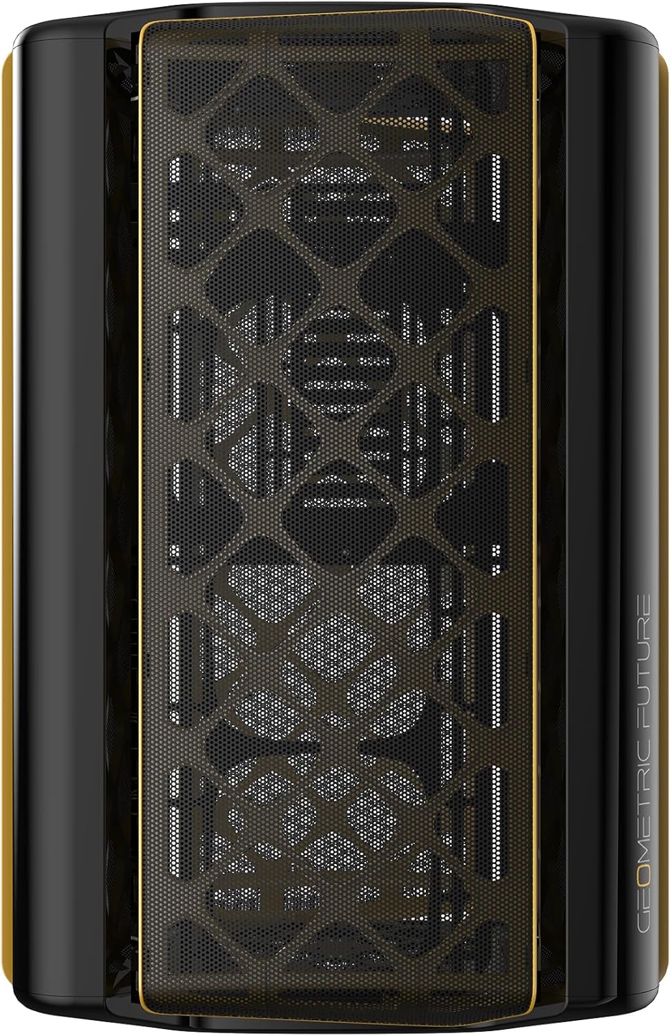 Geometric Future M2 The ARK Mesh Black, High Airflow Open Frame, mATX/Mini ITX Gaming Case, Crystal Coating, Support 350mm GPU, ATX PSU, Type C Hub, 360 Radiator - كيس صغير