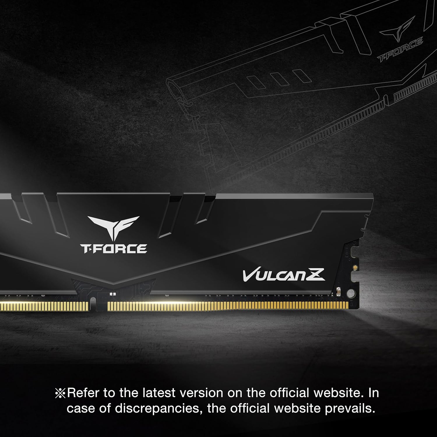 TEAMGROUP T-Force Vulcan Z DDR4 RAM 16GB Kit (2x8GB) 3600MHz CL18 - الذاكرة العشوائية