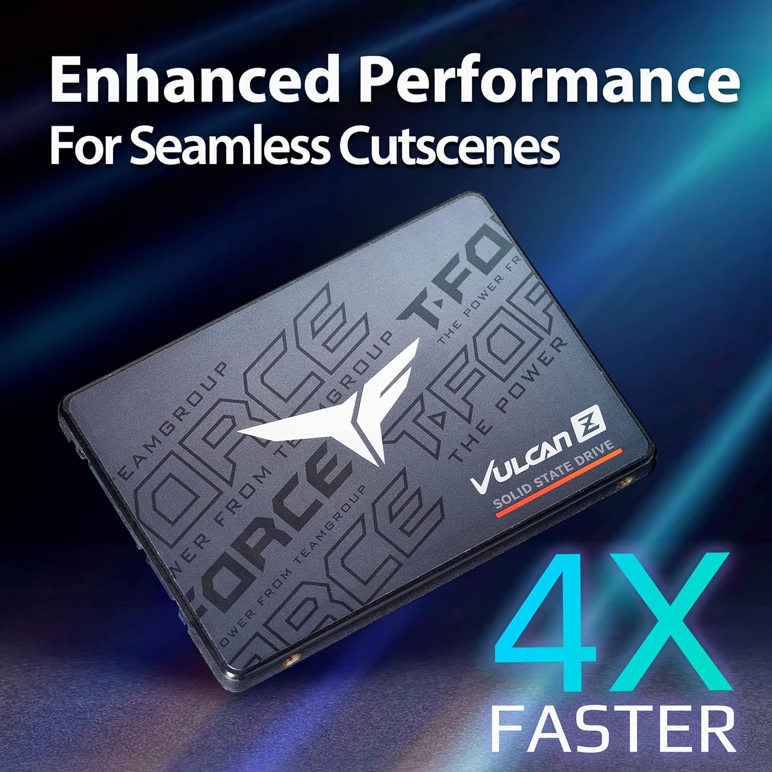TEAMGROUP T-Force Vulcan Z 1TB SSD SATA, Internal Solid State Drive SSD 550/500 MB/s - مساحة تخزين