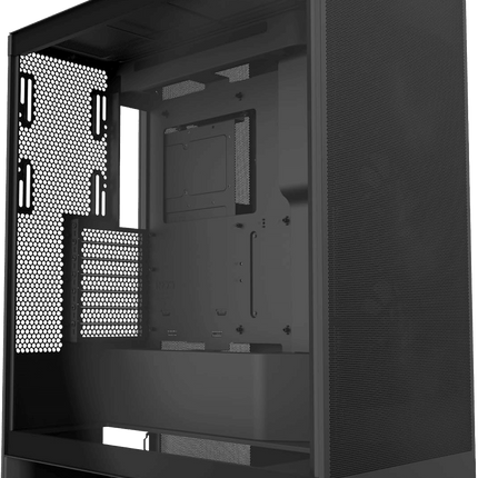 حقيبة NZXT H7 Flow mid-Tower ATX Airflow باللون الأسود - كيس أسود