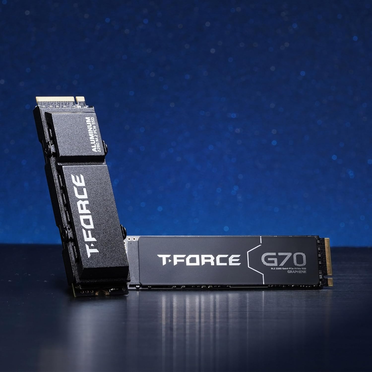 T-Force G70 PRO Aluminum Heatsink 1TB M.2 2280 Gaming Internal Gen4 SSD Up to 7400MB/s Works with PS5 - تخزين سريع