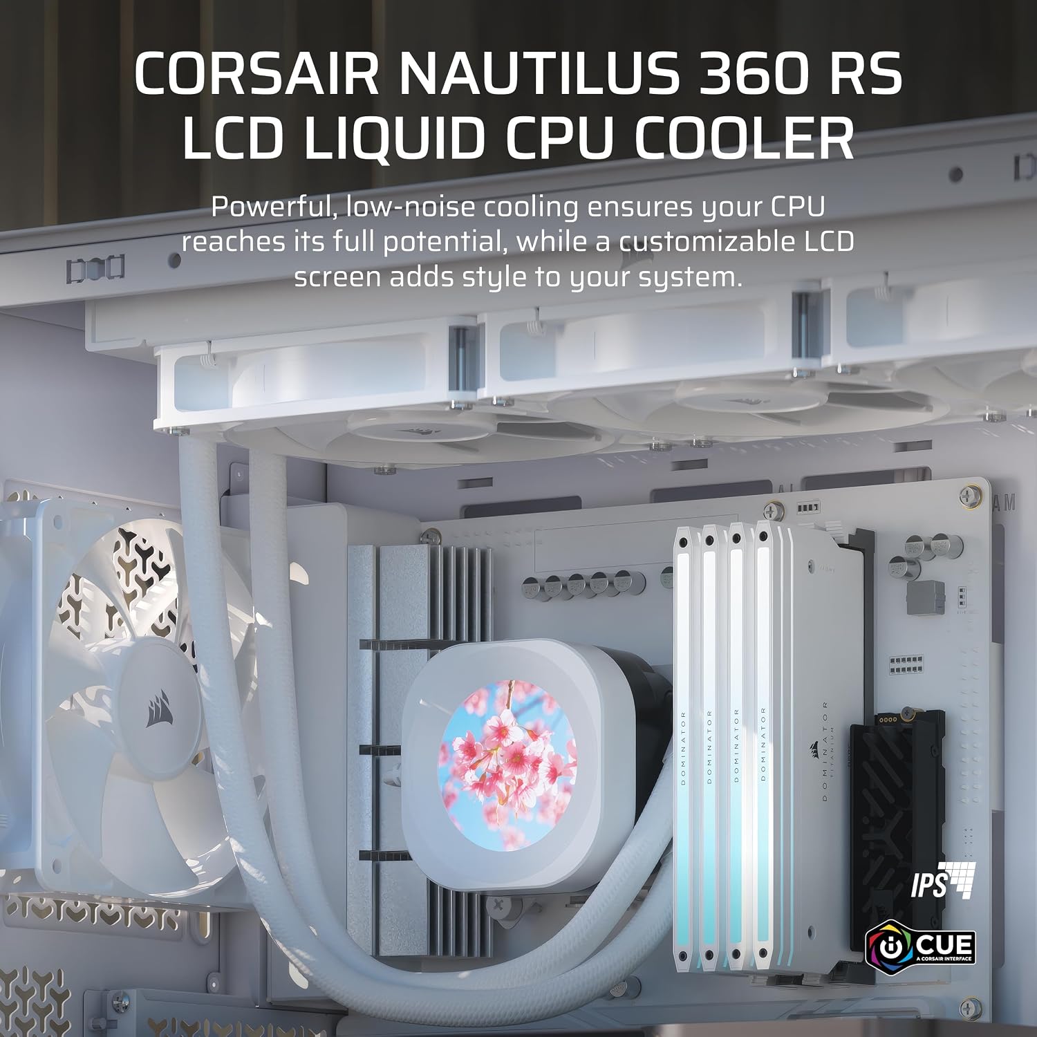 Corsair NAUTILUS 360 RS LCD Liquid CPU Cooler, 360mm Radiator, 2.1