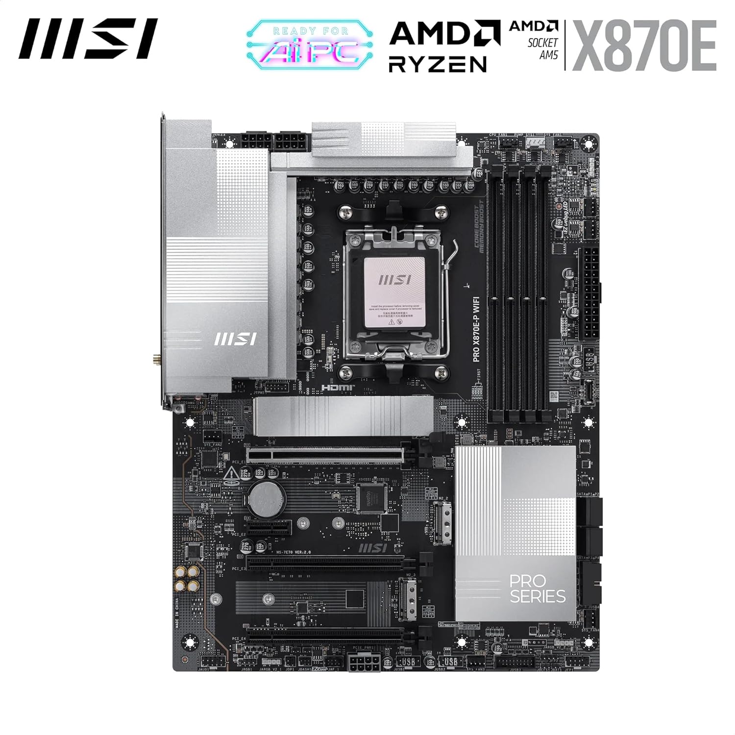 MSI PRO X870E-P WIFI AM5 DDR5 ATX Motherboard-لوحة الأم