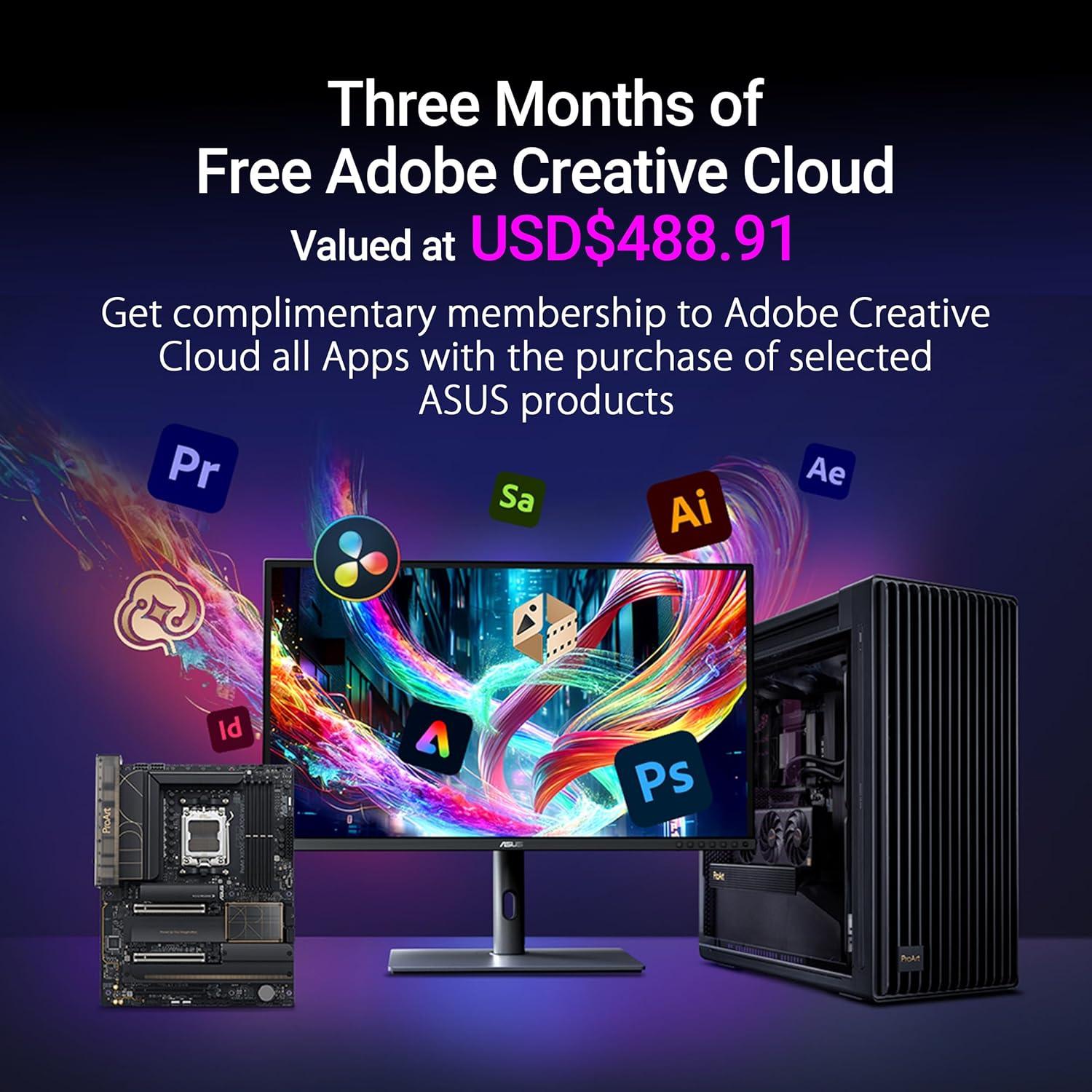 ASUS ProArt X870E-CREATOR WiFi AMD AM5 X870E ATX Motherboard PCIe® 5.0 x16 Slots with Full Support for Next-gen GPUs, 16+2+2 Power Stages, DDR5, Dual USB4®, 10 Gb & 2.5 Gb LAN, WiFi 7, Four M.2 Slots - لوحه ام