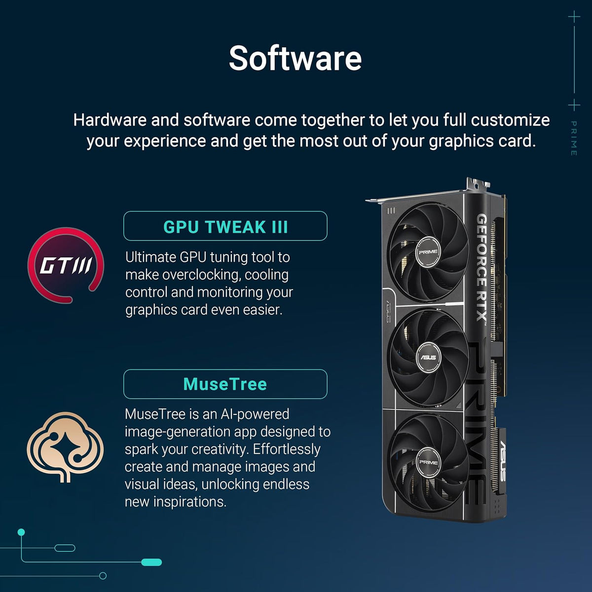 ASUS Prime GeForce RTX 5080 EVO 16GB GDDR7 Graphics Card – PCIe 5.0, Triple Axial-tech Fans & Compact 2.5-Slot SFF-Ready Design - كرت شاشة