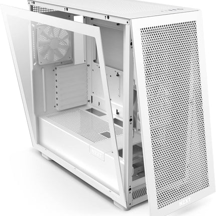 NZXT H7 Flow Mid Tower ATX Airflow White Case - كيس أبيض