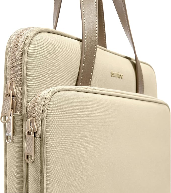 The Her-H21 Laptop Shoulder Bag for 13.5 - 14-inch- Khaki- حقيبه لابتوب