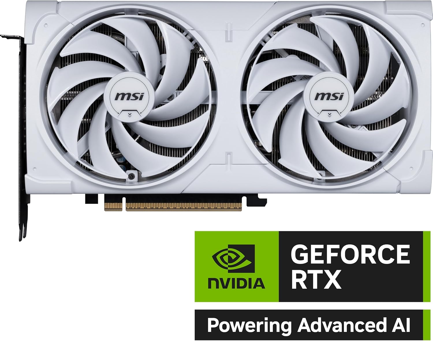 MSI GeForce RTX 5070 VENTUS 2X OC Edition Graphics Card, 12GB GDDR7PCI Express Gen 5, White - كرت شاشه أبيض