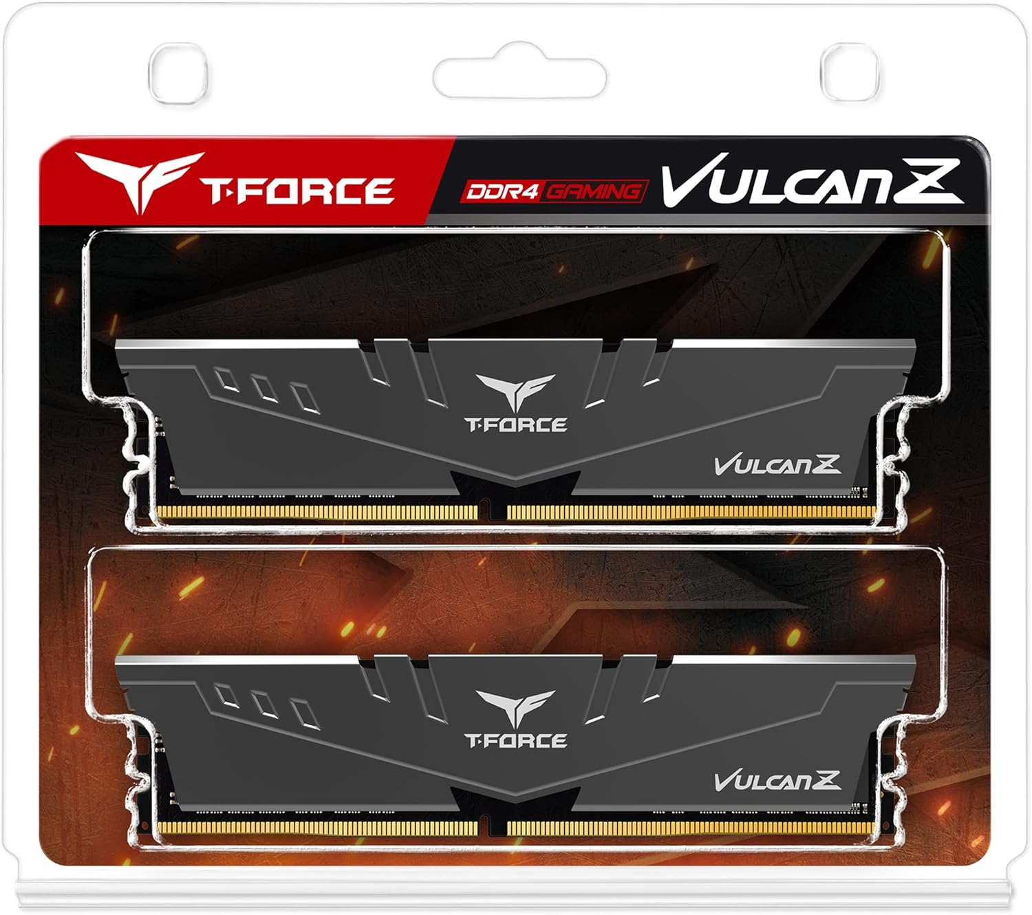 TEAMGROUP T-Force Vulcan Z GREY DDR4 RAM 16GB Kit (2x8GB) 3200MHz CL16 - الذاكرة العشوائية