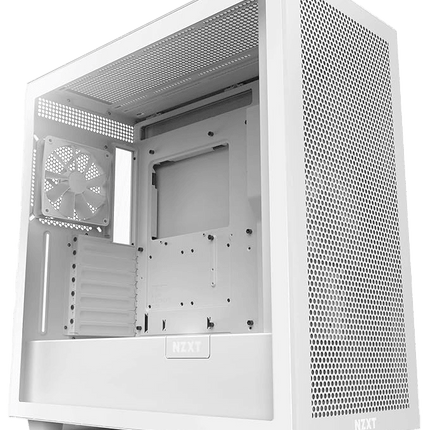 NZXT H7 Flow Mid Tower ATX Airflow White Case - كيس أبيض