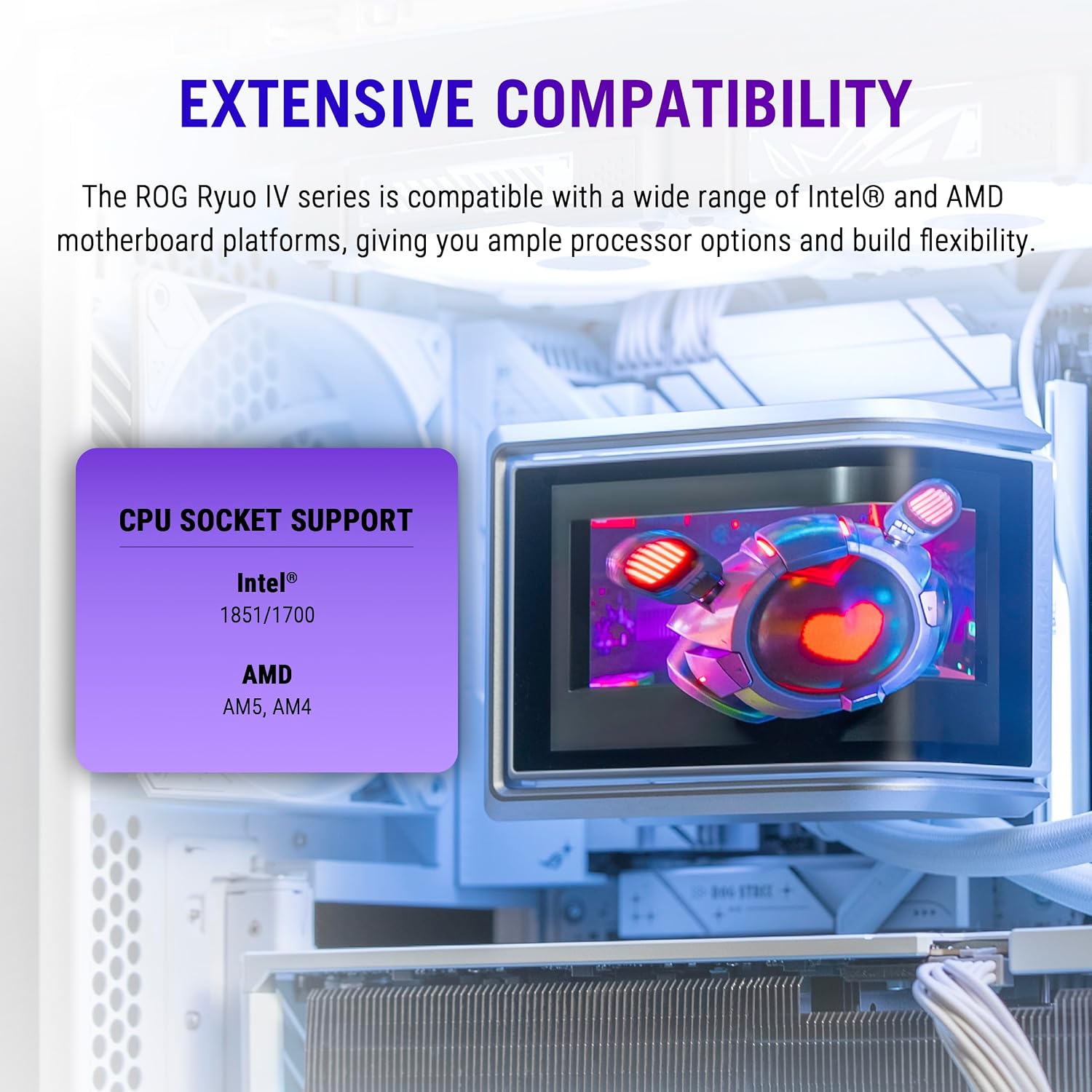 ASUS ROG RYUO IV SLC 360 ARGB Liquid CPU Cooler, 6.67