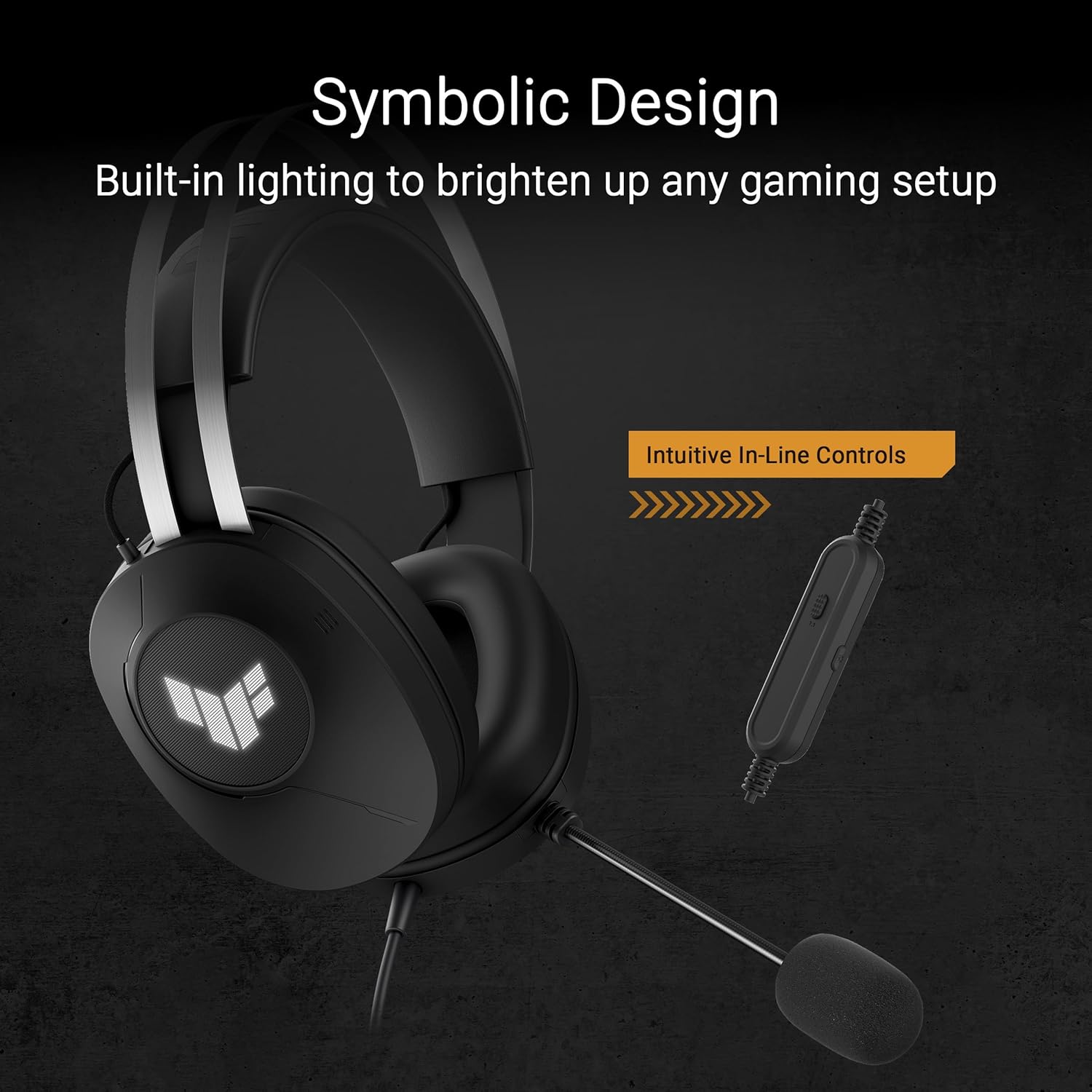 ASUS A302 TUF H1 GEN II GAMING HEADSET 7.1 Surround Sound BLACK - سماعات احترافية