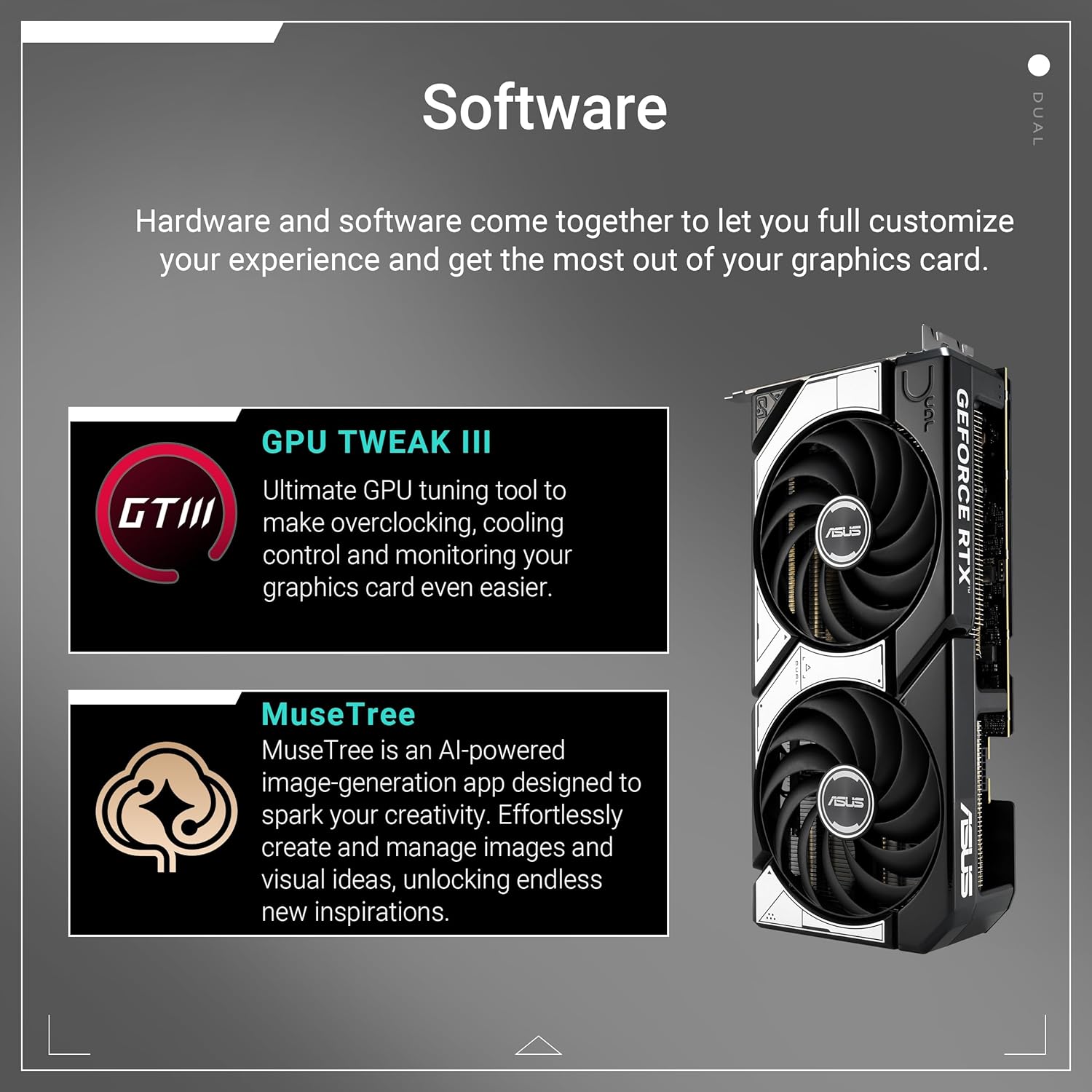 ASUS Dual GeForce RTX 5070 12GB GDDR7 OC Edition Gaming Graphics Card - كرت شاشة