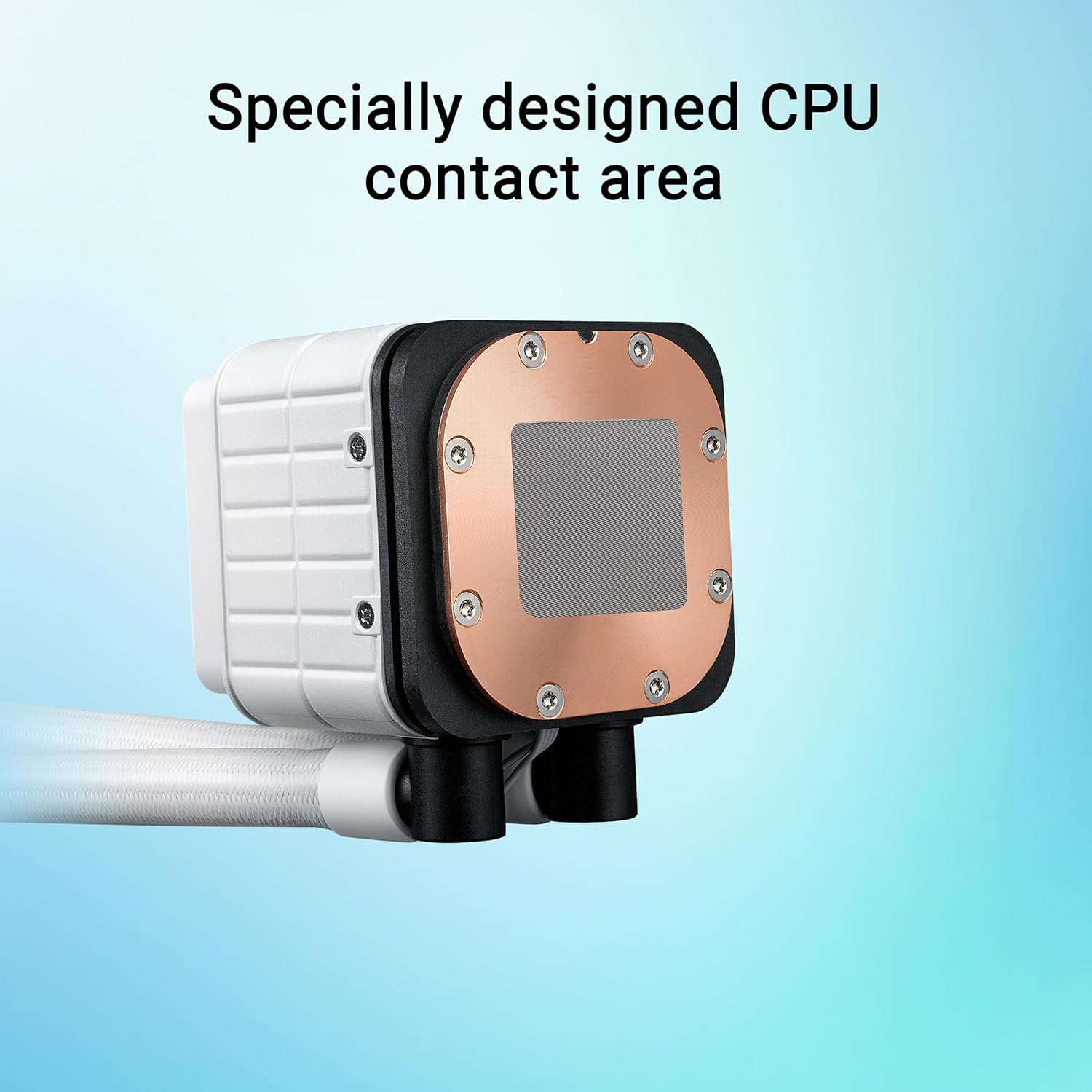 ASUS Prime LC 360 ARGB White Edition all-in-one CPU liquid cooler with special CPU contact area  - مبرد مائي أبيض