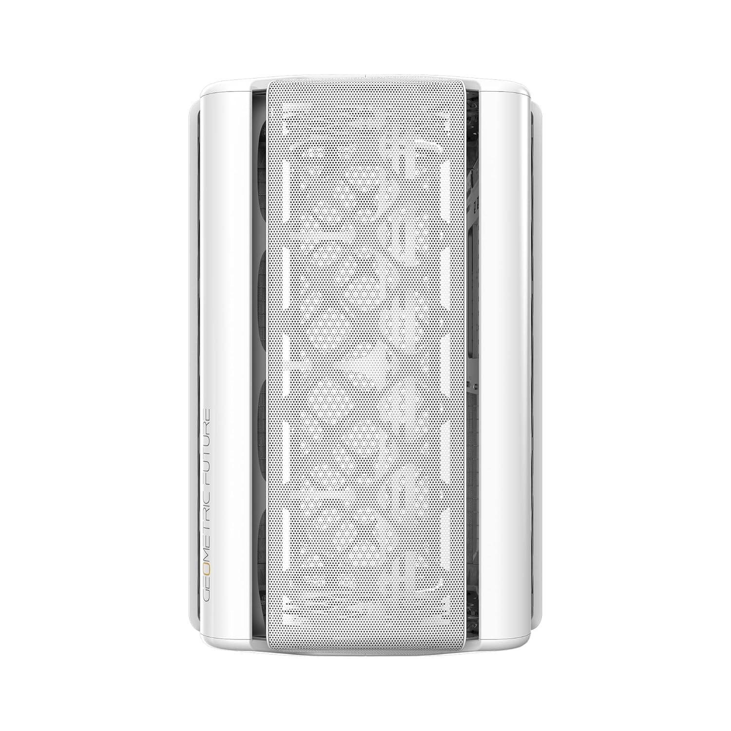 Geometric Future M2 The ARK Mesh White, High Airflow Open Frame, mATX/Mini ITX Gaming Case, Crystal Coating, Support 350mm GPU, ATX PSU, Type C Hub, 360 Radiator - كيس صغير