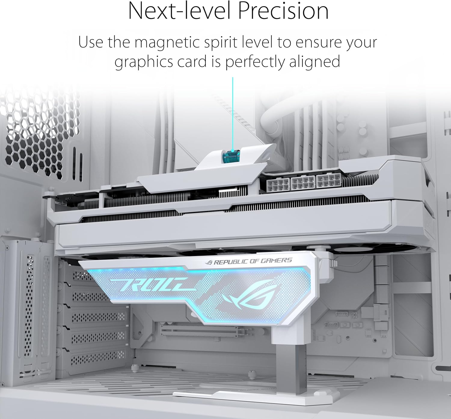 ASUS XH01 ROG Herculx Graphics Card Holder  White Edition - حامل كرت الشاشة