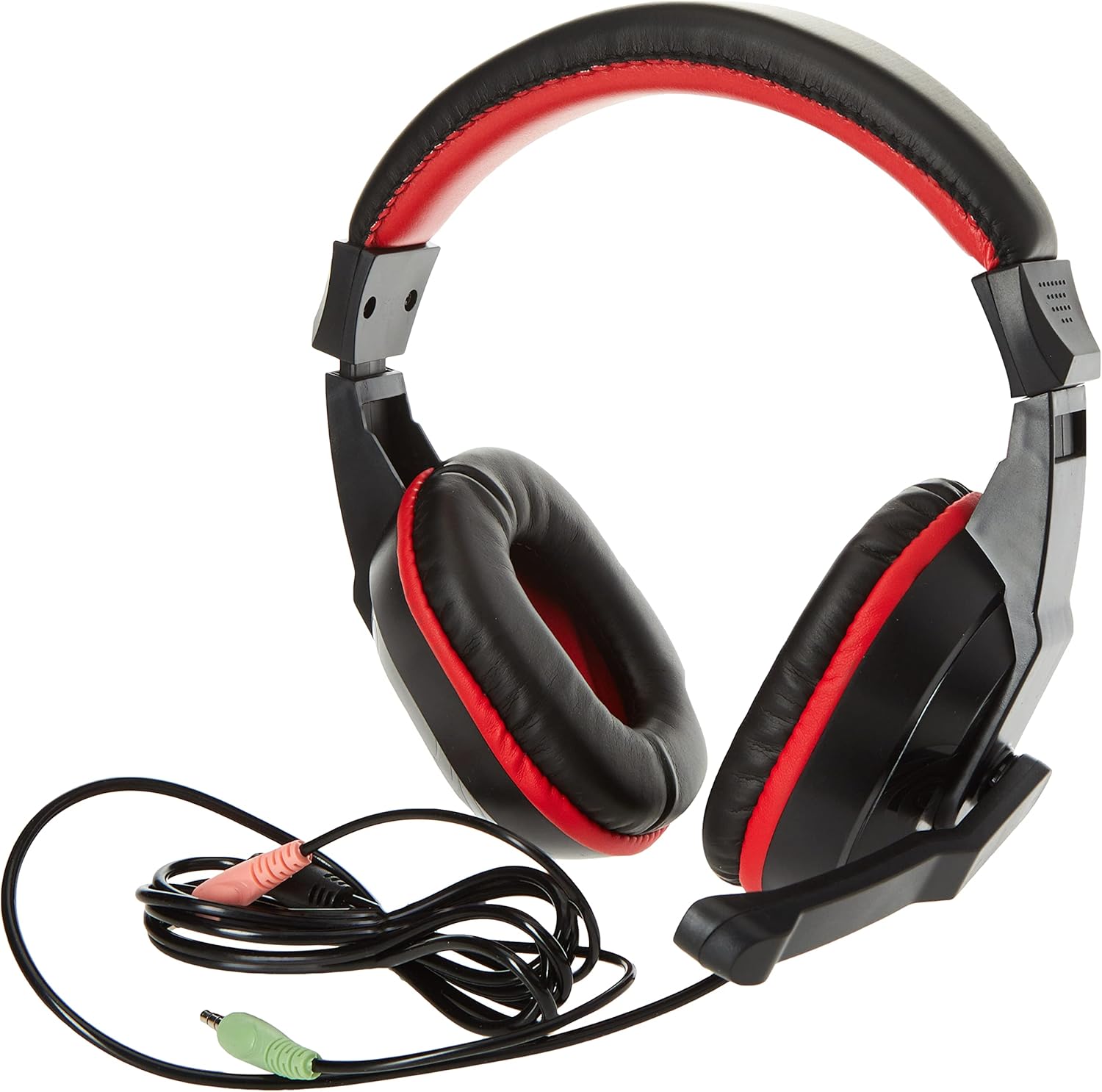 HAVIT 4-in-1 Wired Gaming Combo RGB Backlit Keyboard (114 Keys), 6-Button Mouse (800–2400 DPI), 3.5mm Headset with Mic, Fine-Mesh Mouse Pad – PC, Mac, Laptop Compatible Black - فأرة, حصيرة فأرة, سماعة, لوحة مفاتيح