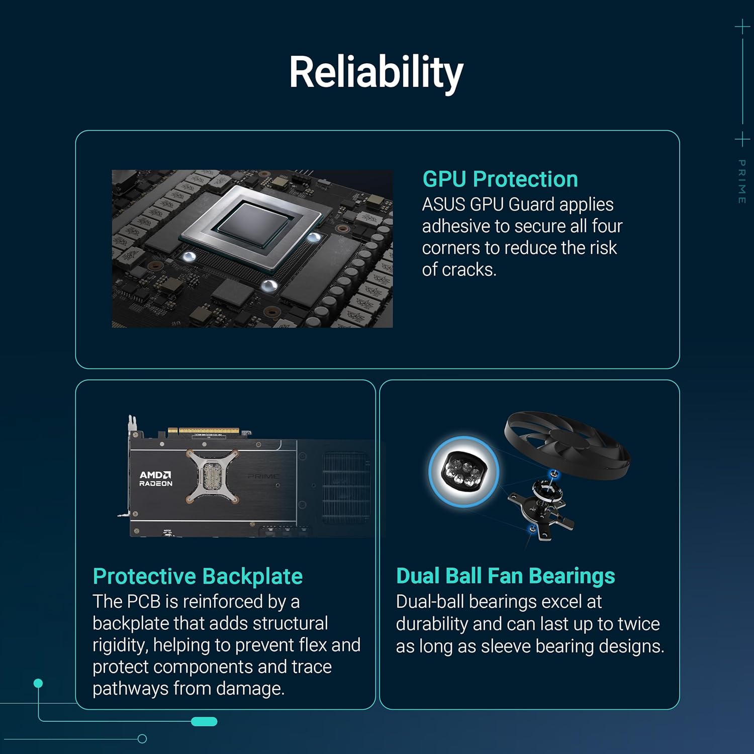 ASUS Prime Radeon RX 9070 OC Edition 16GB GDDR6 Gaming Graphics - كرت شاشة