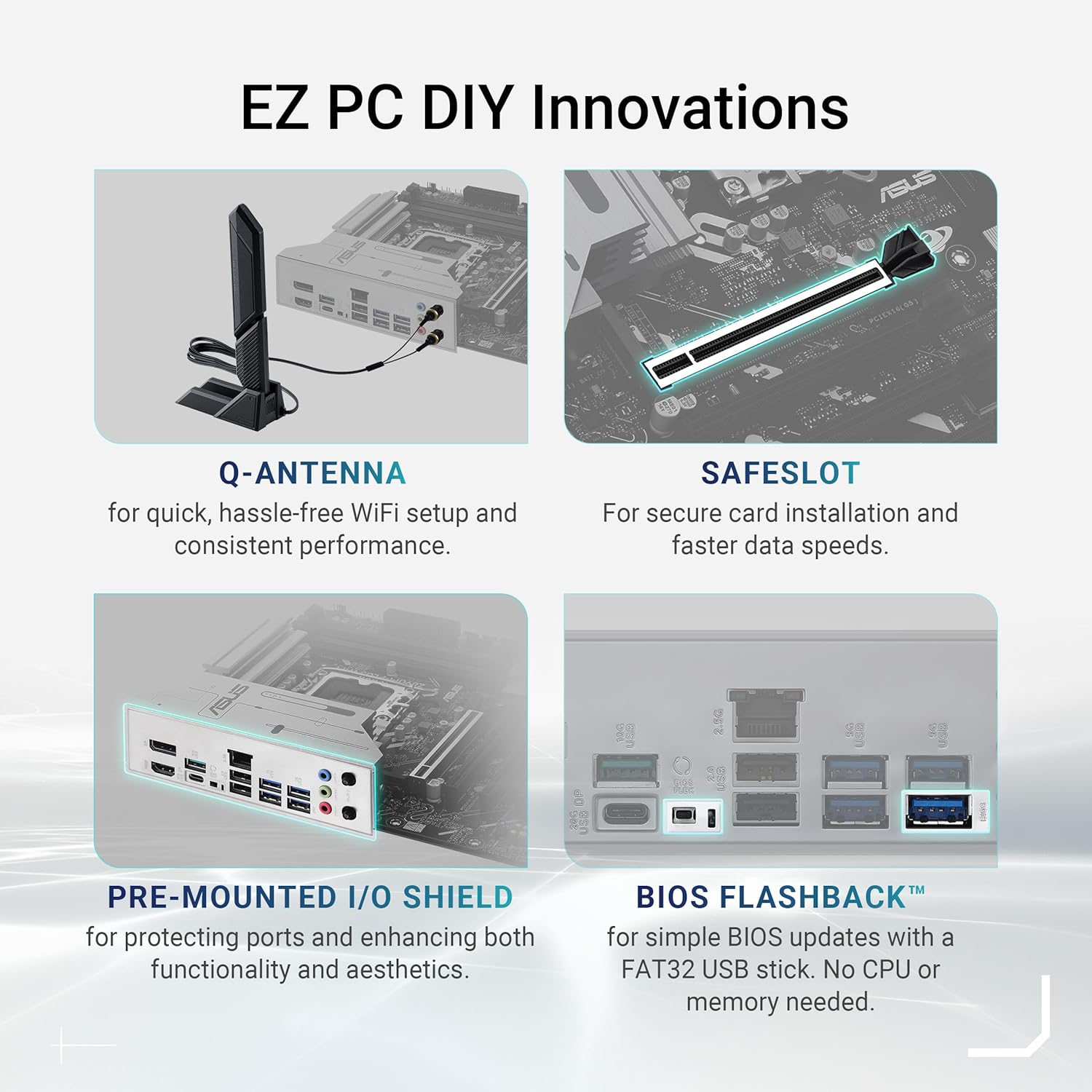 ASUS Prime Z890M-PLUS WIFI Gaming Motherbaord DDR5 - لوحه ام