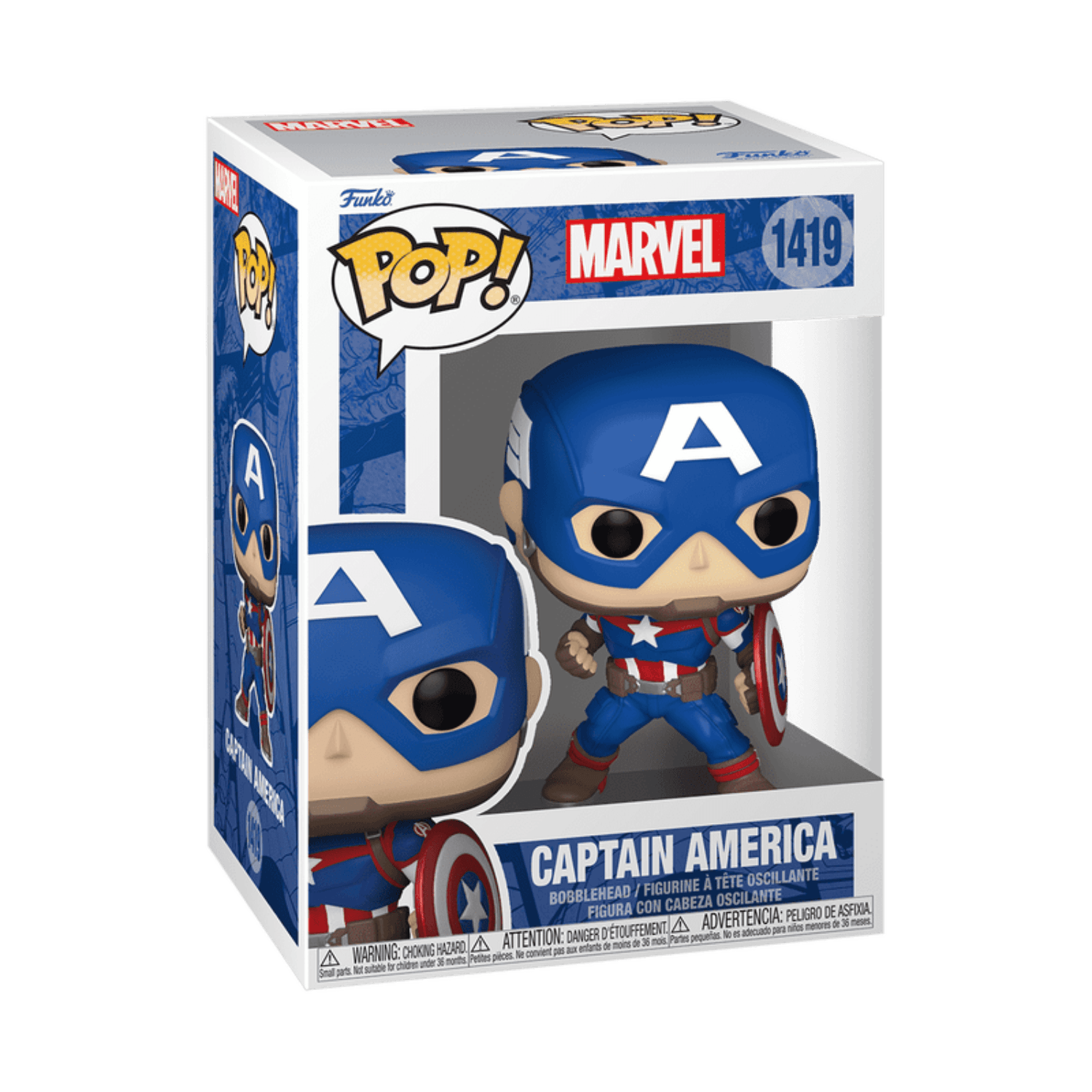 Funko Pop! Marvel: Marvel New Classics - Captain America w/Shield #1419 - مجسمات مارفل Funko Pop! Marvel: Marvel New Classics - Captain America w/Shield #1419 - مجسمات مارفل