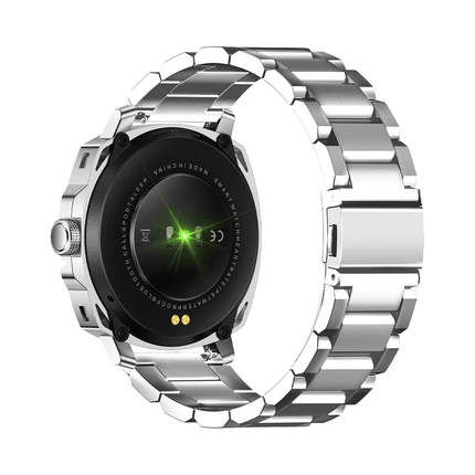 Swiss Military Dom 4 AMOLED Smart Watch Silver Metal Strap - ساعة ذكية