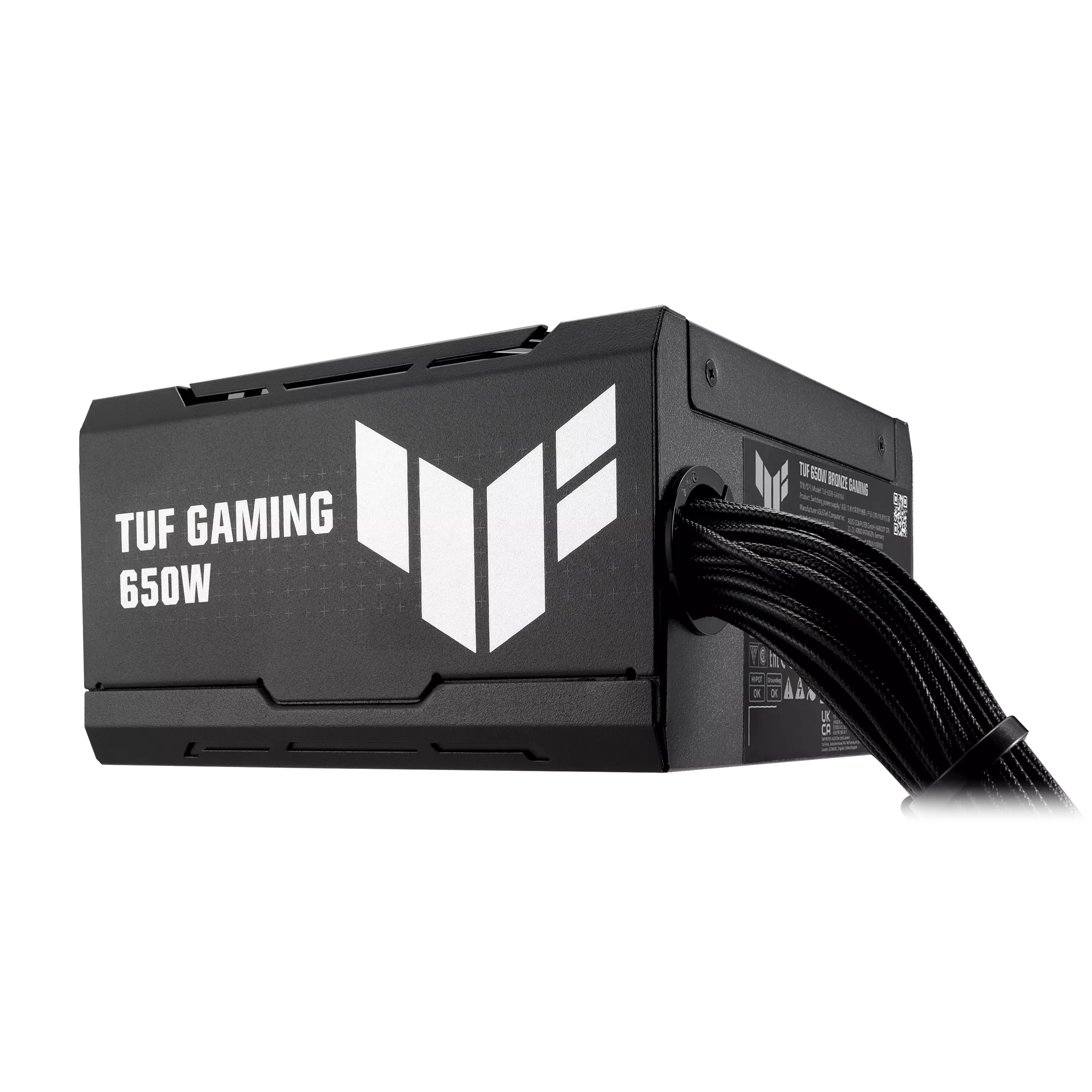 ASUS TUF Gaming 650W Bronze PSU leads in durability, 80 Plus Bronze, Axial-tech fan design - مزود الطاقة