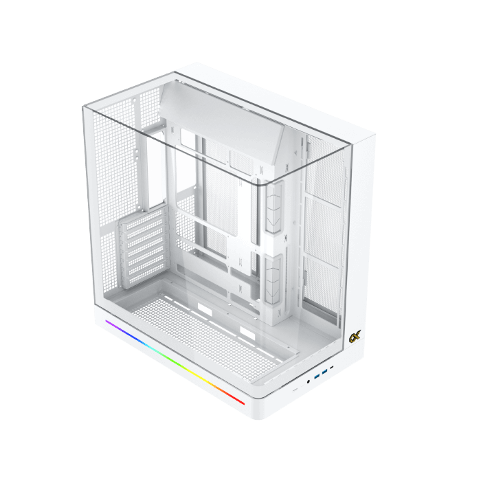 XIGMATEK PANO II ARCTIC WHITE CASE- كيس العاب ابيض