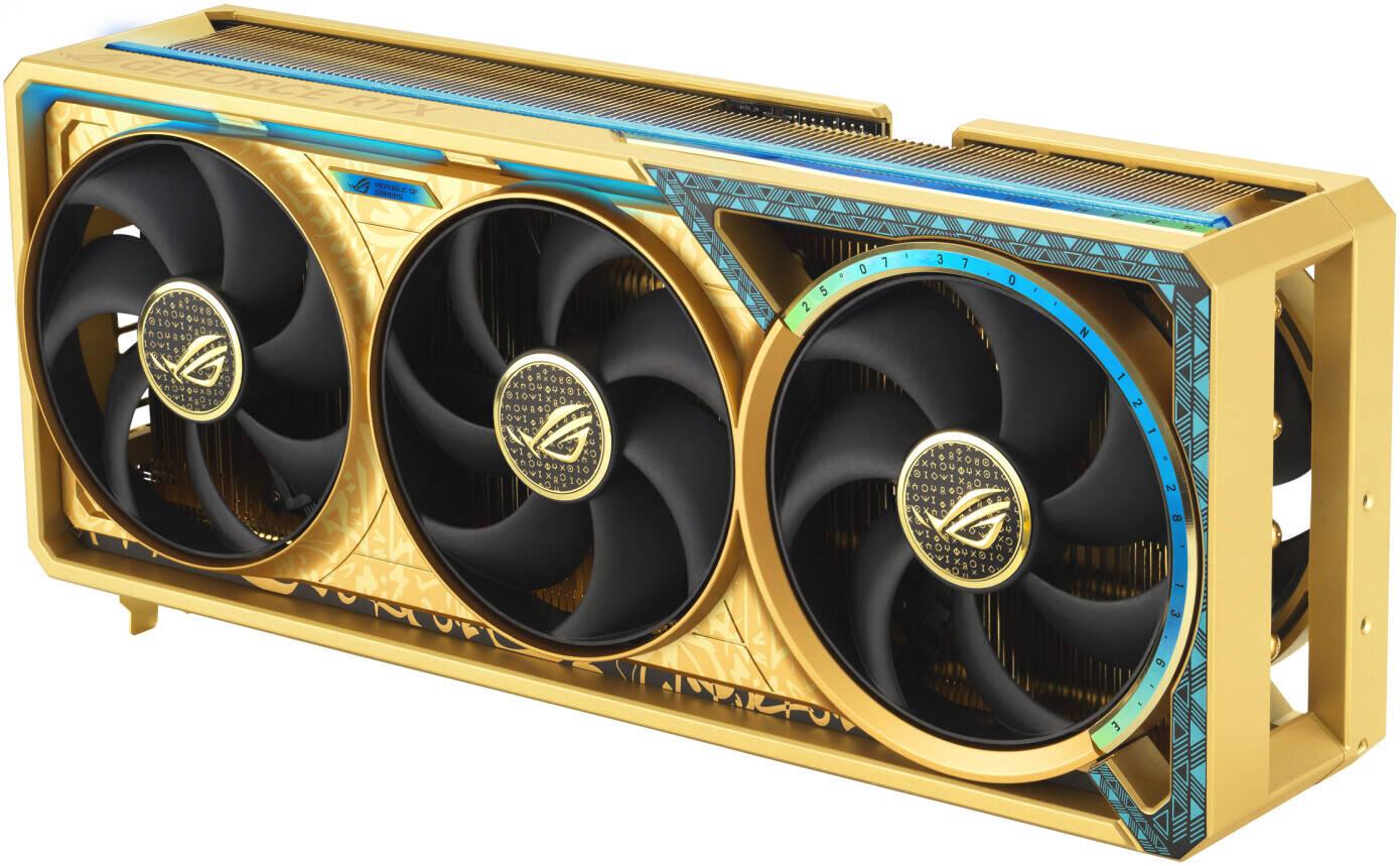 Asus ROG Astral Dhahab Edition GeForce RTX 5090 32GB OC GDDR7 Graphics Card - Dhahab Edition -6.5G GOLD -   كرت الشاشة مطلى بل ذهب