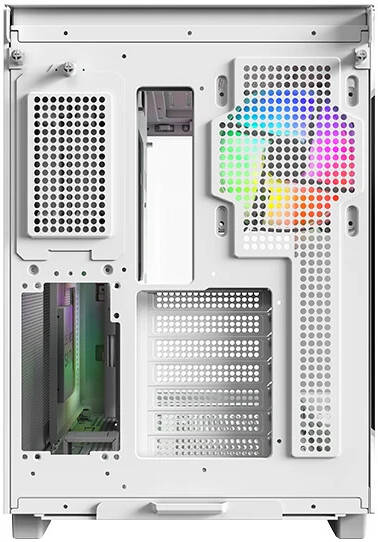 Montech KING 65 PRO ATX Computer Case, 3x ARGB PWM Pre-Installed Fans, White - كيس أبيض