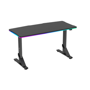 WJ COOLMANT Shape Heavy Duty RGB Gaming Table / Desk Black - طاوله ار جي بي سوداء