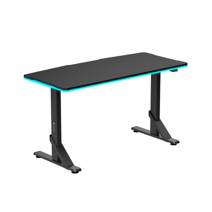 WJ COOLMANT Shape Heavy Duty RGB Gaming Table / Desk Black - طاوله ار جي بي سوداء