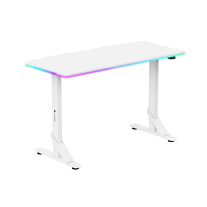 WJ COOLMANT Shape Heavy Duty RGB Gaming Table / Desk White  - طاوله ار جي بي بيضاء