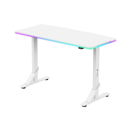 WJ COOLMANT Shape Heavy Duty RGB Gaming Table / Desk White  - طاوله ار جي بي بيضاء